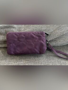 Thirty-One Purple Quilted Wristlet